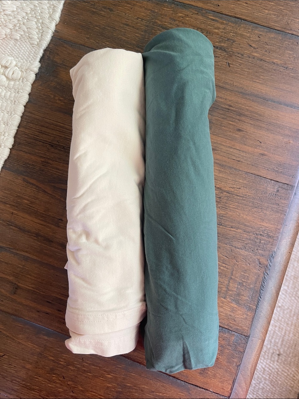 Snuggle Me Swaddle- Cream & Forest Green